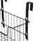 Household Essentials Over the Door Cut Out Metal Basket